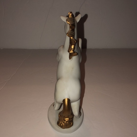 Vintage 1983 Aldon Porcelain Bisque Unicorn 8” Tall - Picture 4 of 8